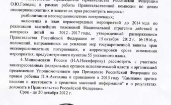 Ольга Костина: «Нас радует последовательность действий Дмитрия Медведева и Правительства РФ в защите детей от насилия!»